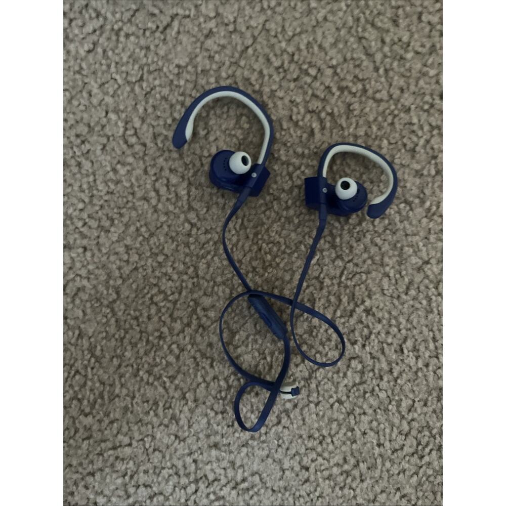 Genuine Power Beats 1 By Dr. Dre Wired Blue Original Pre-owned - Picture 5 of 8